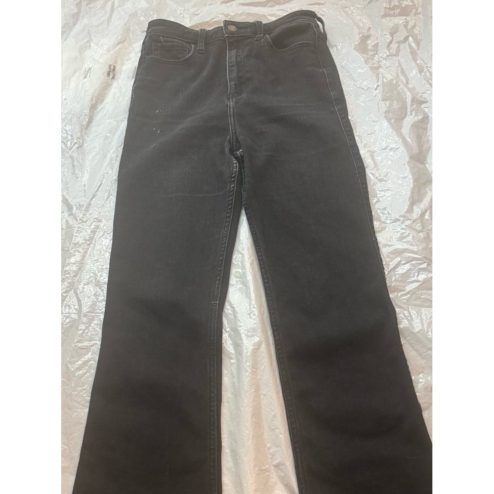 Hollister Women‎ High Rise Flare Jeans 27x33 Black Denim Soft Stretch.  5L